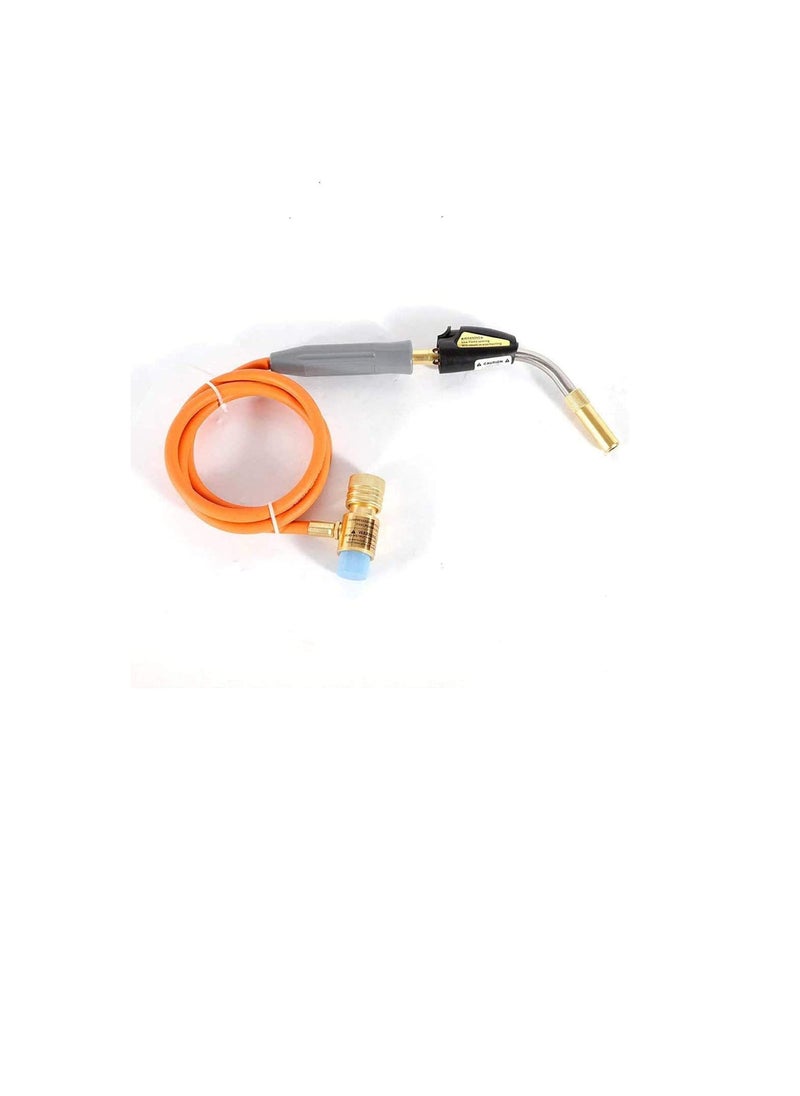 Generic - Hand Torch with 1.5m Hose, Torch Swirl, MAP-Pro/LPG, Self Lighting, Gas Self Ignition Hosed Turbo Torch Regulator Brazing Soldering & Welding, Plumbing Gun. - Image 1