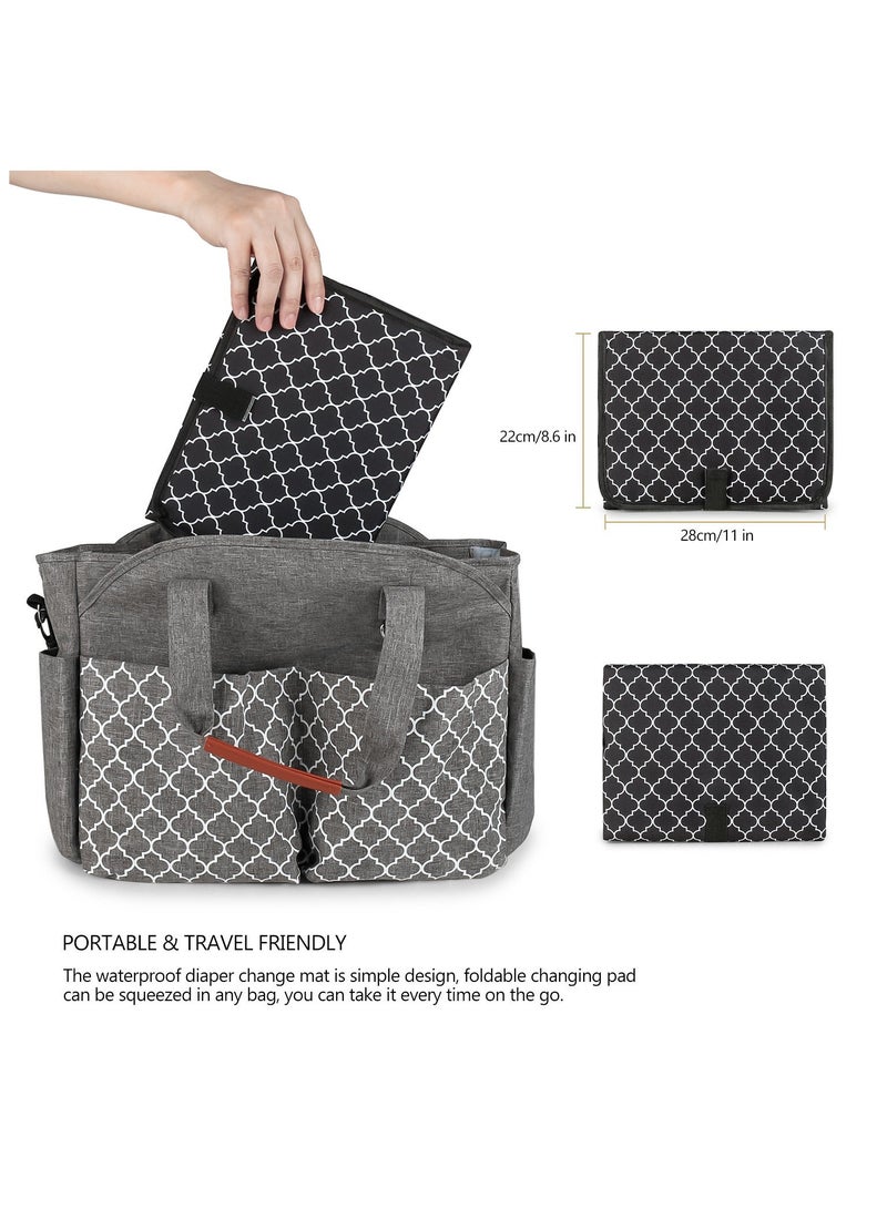 RedMapleTEK Foldable Diaper Bag for Going Out, Portable Baby Changing Pad - Image 5