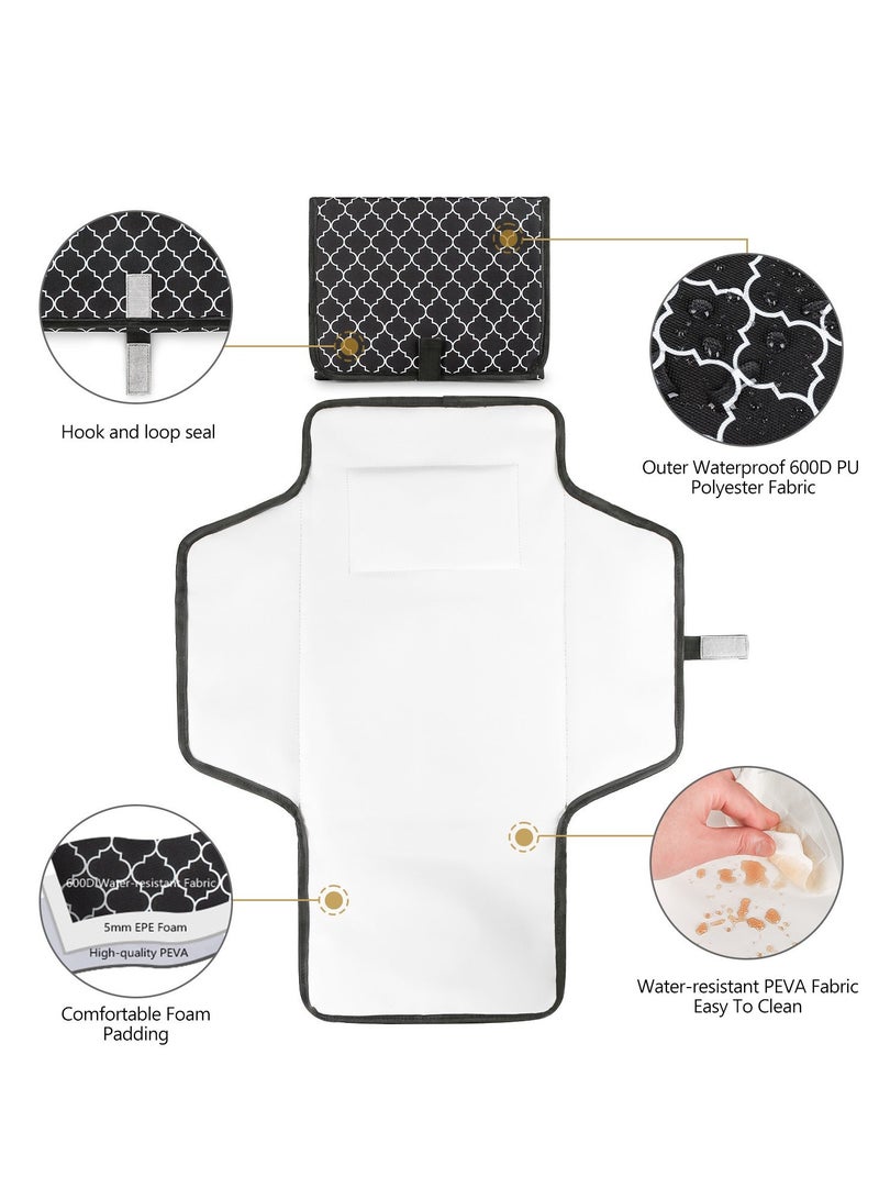 RedMapleTEK Foldable Diaper Bag for Going Out, Portable Baby Changing Pad - Image 2