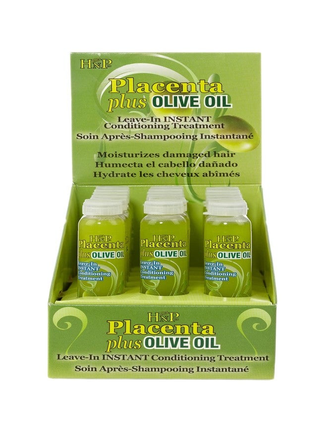 HNP Henna N Placenta Olive Oil Vial Leave-In Instant Conditioning Treatment (5/8oz Pack of 18) - Image 1