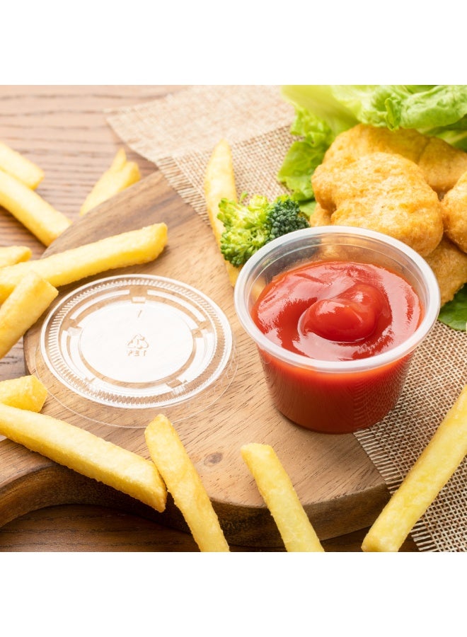 Restaurantware أكواب صلصة RW بوزن 2.5 أونصة، 2000 كوب توابل آمن للاستخدام في الميكروويف - مقاوم للكسر، أكواب بلاستيكية قابلة للتصرف، للعينات، الصلصات، أو الإضافات، الأغطية تباع بشكل منفصل - Image 3
