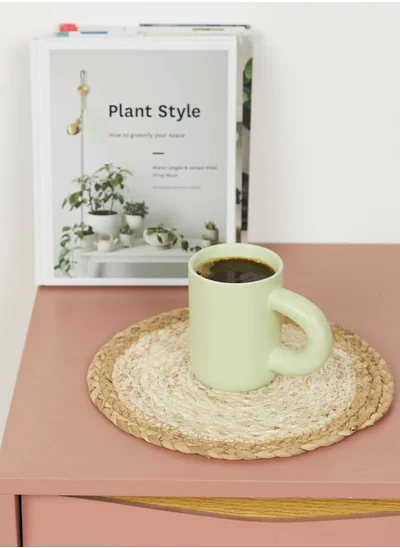 AURORA Green Large Handle Mug