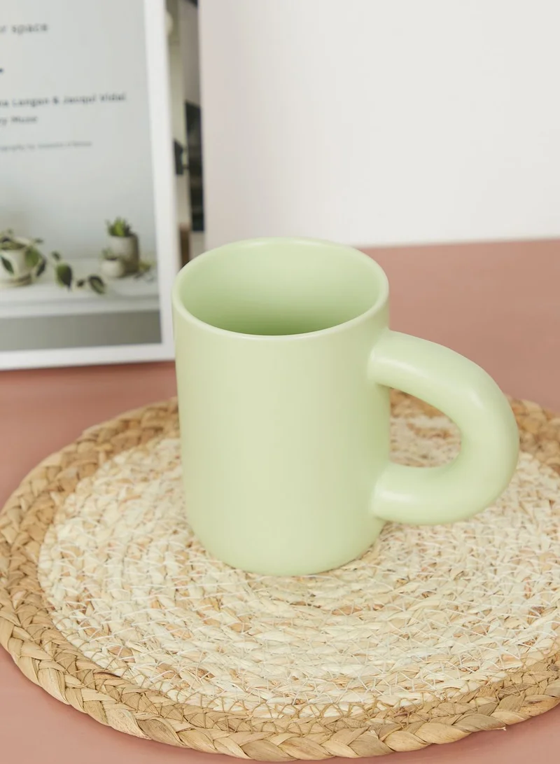 AURORA Green Large Handle Mug