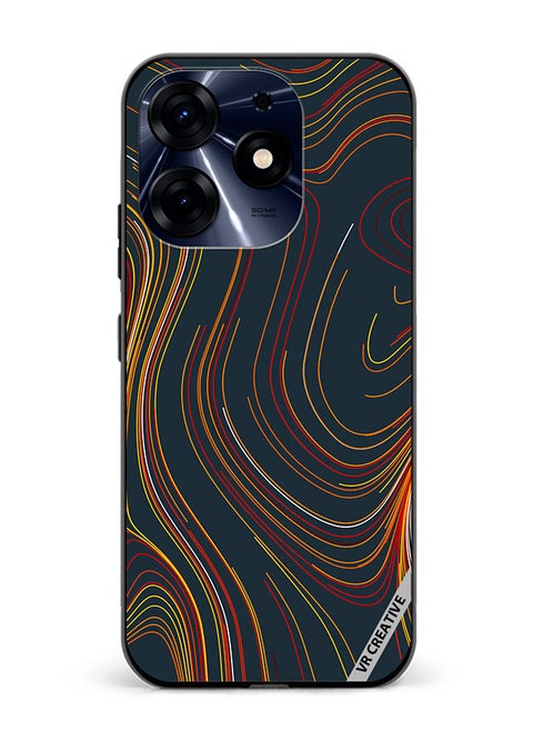 Protective Case Cover For Tecno Spark 10 Pro Layers Design Multicolour