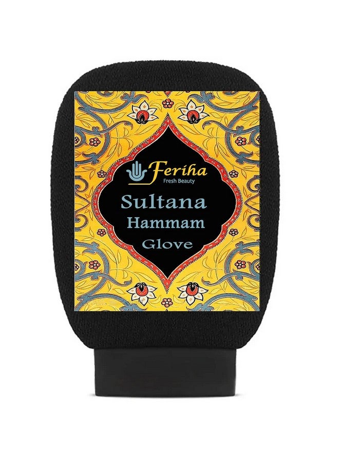 FERIHA Sultana Moroccan Kessa Glove Heavy Exfoliating Scrubber Mitt Medium Rough Long Lasting Life Use Made In Morocco  - Image 1