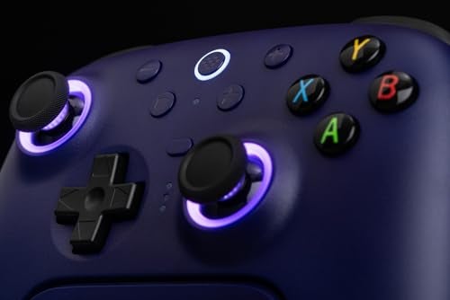 8BitDo Ultimate 2 Wireless Controller for Windows PC, Apple, Steam & Android, Gaming Controller with TMR Joysticks, Hall/Tactile Triggers, Motion Control, RGB Fire Ring, 1000Hz Polling Rate, Purple - Image 3