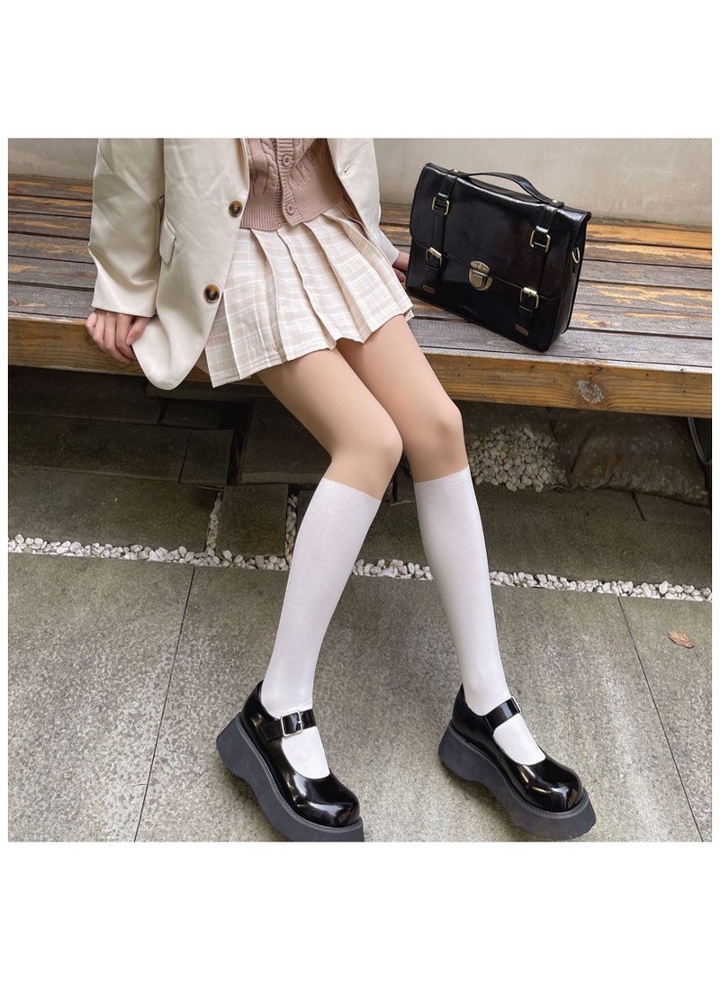 Fashionable Women's Stockings 15D Fake Calf Socks Patchwork Tight Pantyhose  - Image 1