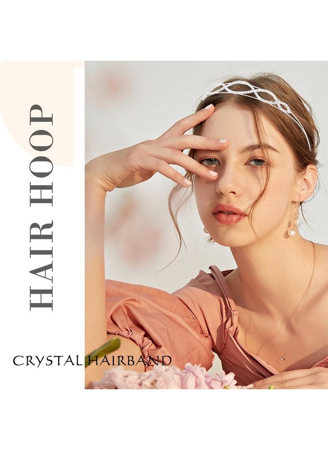 Thin Rhinestone Headbands Wave Crystals Hairbands Double Silver Headpieces Sparkly Wedding Hair Accessories For Women And Girls - pzsku/Z5B18471F8294D49583A4Z/45/_/1735567231/227502a4-6b91-4d30-a3dc-52df724c9daa