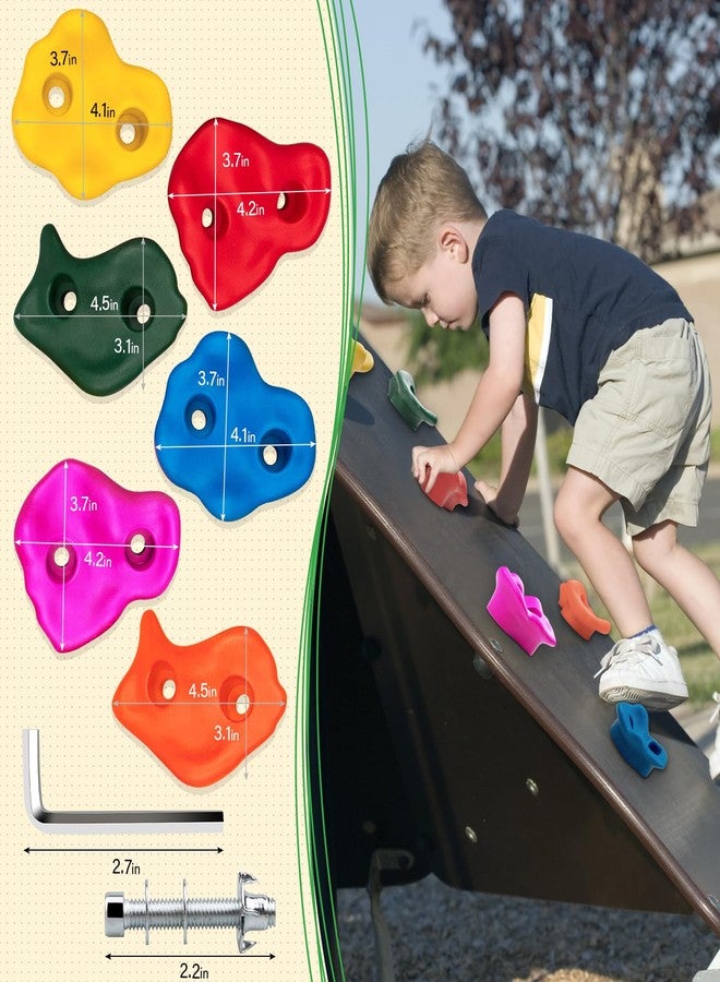 Trymaker Rock Climbing Holds, 30PCS Climbing Wall for Kids, Climbing Set for Adult Indoor and Outdoor(Large Size) - Image 5