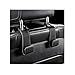 FSTURIOS 2 PCS Car Seat Headrest Hooks Microfiber Leather Hanger Holder Hook for Hanging Purse and Bag Universal Vehicle Back Seat Organizer Hook for Grocery Bag Handbag Coat Black - Image 2