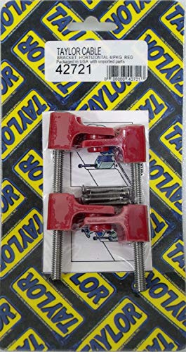 Taylor Cable 42721 Red Horizontal Mounting Bracket for Clamp Style Wire Separators - Image 3