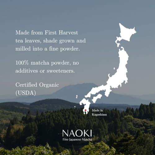 Naoki Matcha Organic Ceremonial First Spring Blend – Authentic Japanese First Harvest Ceremonial Grade Matcha Green Tea Powder from Kagoshima, Japan (100g / 3.5oz) - Image 3