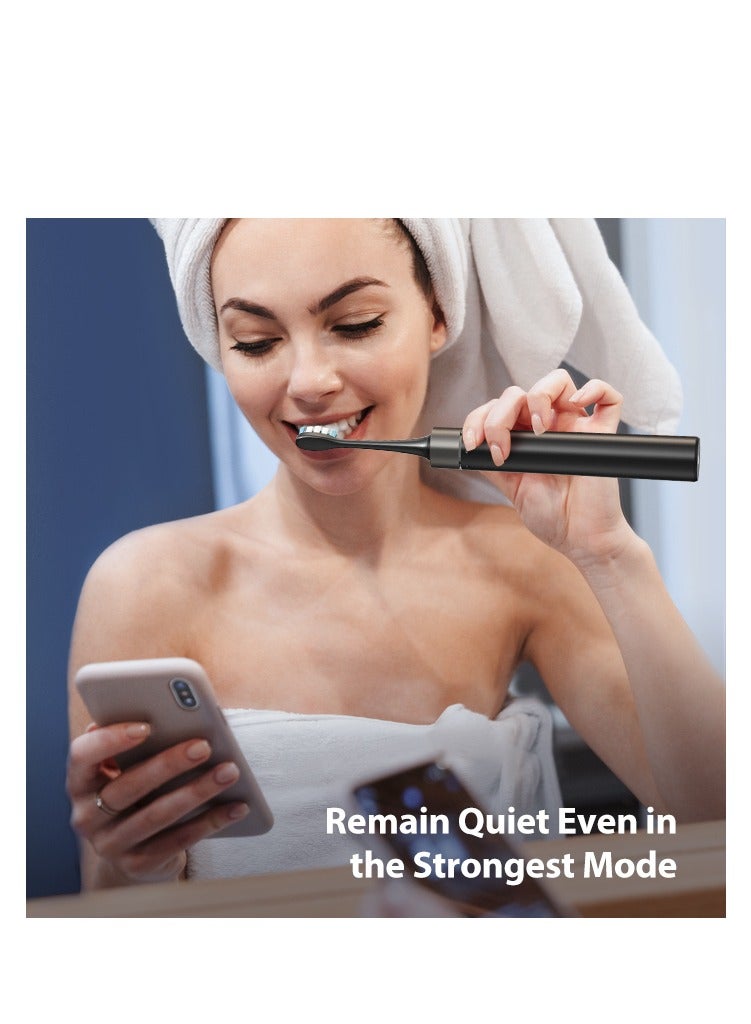 Bitvae P80 Sonic Electric Toothbrush with 40,000 VPM Vibration Frequency, 5 Cleaning Modes, Pressure Sensor, Smart 2-Minute Timer & Low Battery Reminder, W-Shaped 3D DuPont Nylon Brush Head for Superior Plaque Removal, IPX7 Waterproof Rechargeable Toothbrush for Adults with Long Battery Life, FCC Certified Oral Care Tooth Brush with 18-Month Warranty – Professional Dental Cleaning, Whitening & Gum Care - Image 5