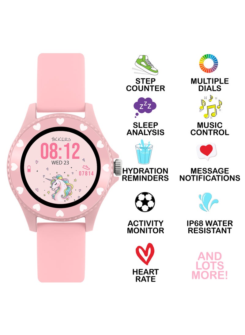 تيكرز ساعة ذكية تيكرز سلسلة  وردي بحزام سيليكون - Image 4
