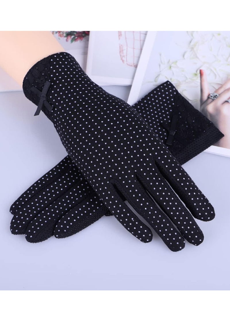 ECVV Women Sun Protective Gloves Screentouch Lightweight UV Protection Sunblock Gloves Breathable Sunblock Gloves for Summer Driving Riding Cycling - Image 2