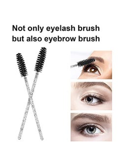 SYOSI 100 PCS Disposable Eyelash Brush, Mascara Wands Makeup Brushes Applicators Kits for Eyelash Extensions and Eyebrow Brush with Container  - Image 3