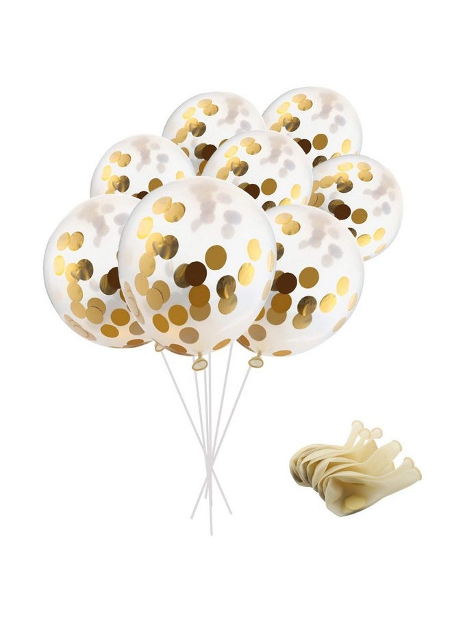 Balloonistics Balloonistics Balloons with Golden Colored Pre-Filled Confetti and Pink Happy Birthday Banner Combo  - Image 3