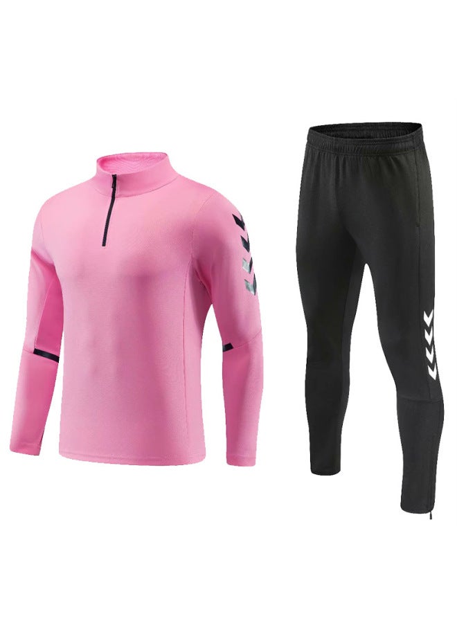 Autumn And Winter Long Sleeve Football Suit Suit Men's And Women's Quick-drying Leggings Jersey Children's Long Clothes Trousers Training Compeion Team Uniform