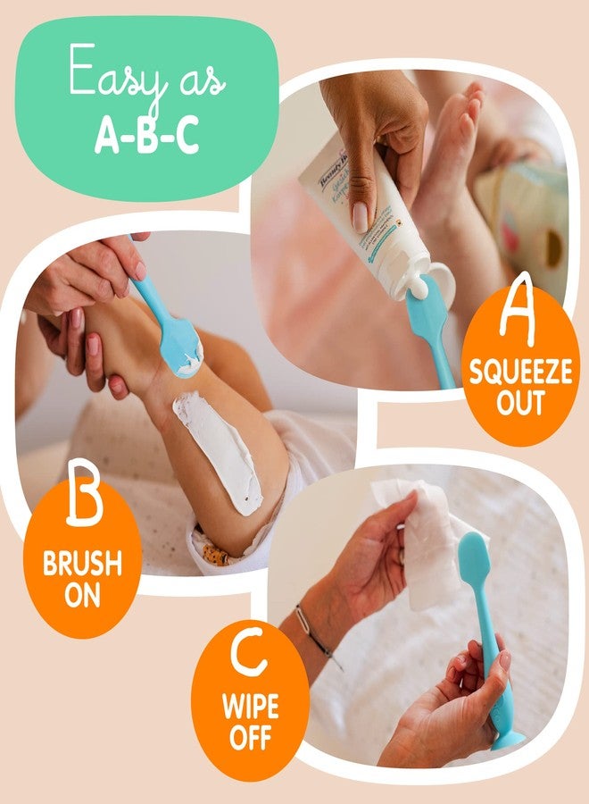 Baby Bum Brush Bumco Baby Bum Brush - BPA-Free Diaper Cream Spatula with Suction Cup Base, Soft & Flexible Silicone, Wipe-Clean, Mom-Invented Diaper Bag Essentials (Blue) - Image 5