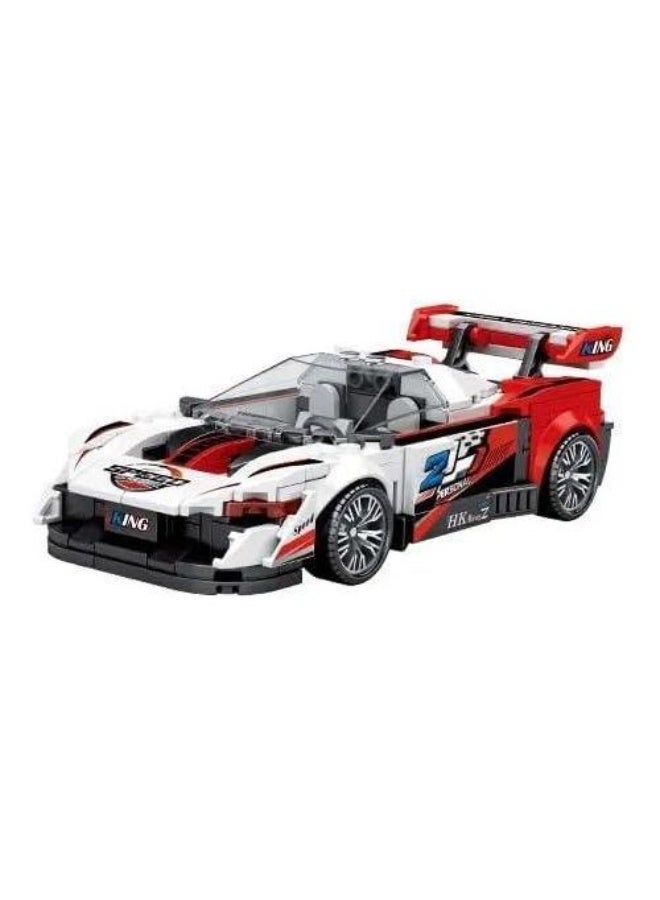 Building Blocks Racing Car Set, 306 Pieces with Minifigure - Image 2