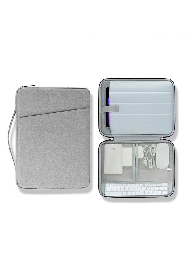 13-inch laptop cover for 2025-2022 MacBook Air 13-inch M4 M3 M2 A3240 A3113 A2681 waterproof shockproof handbag cover with accessory pocket - gray - Image 1