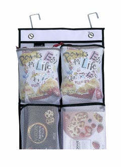 Y&D Pockets Over Door Shoe Storage Organiser Hanging Organizer Rack with Hooks Foldable Polyester Cotton Fabric Wardrobes for Gloves Hat Cup Toy  - Image 3