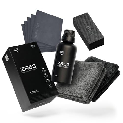 Nasiol ZR53 Nano Ceramic Coating for Cars  Complete Kit for Professional Paint Protection with Expert Guide - Image 1