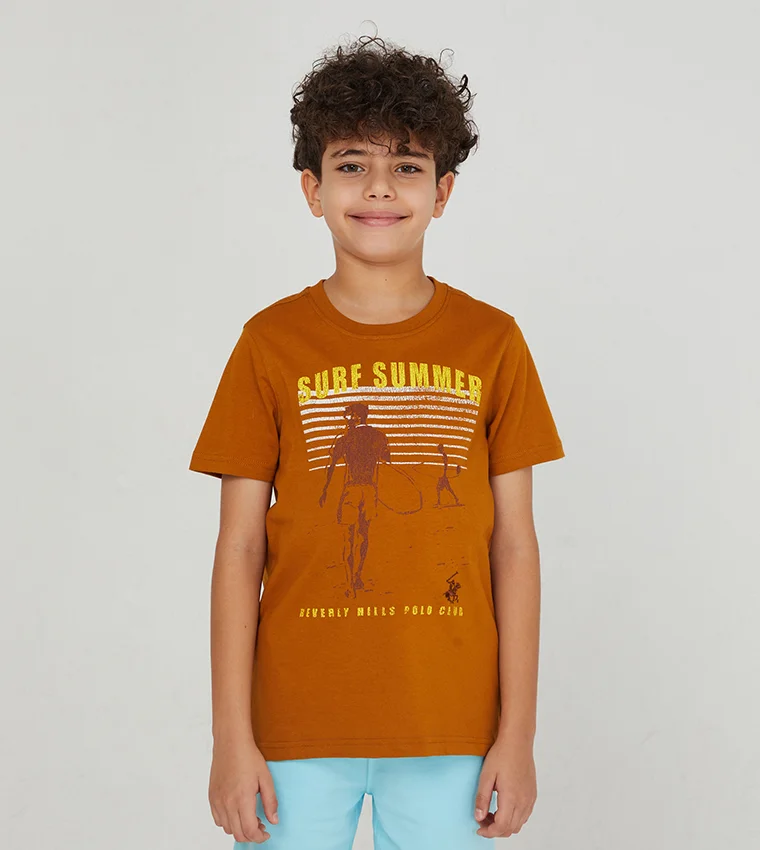 BEVERLY HILLS POLO CLUB Beverly Hills Polo Club Printed Short Sleeves T-Shirt