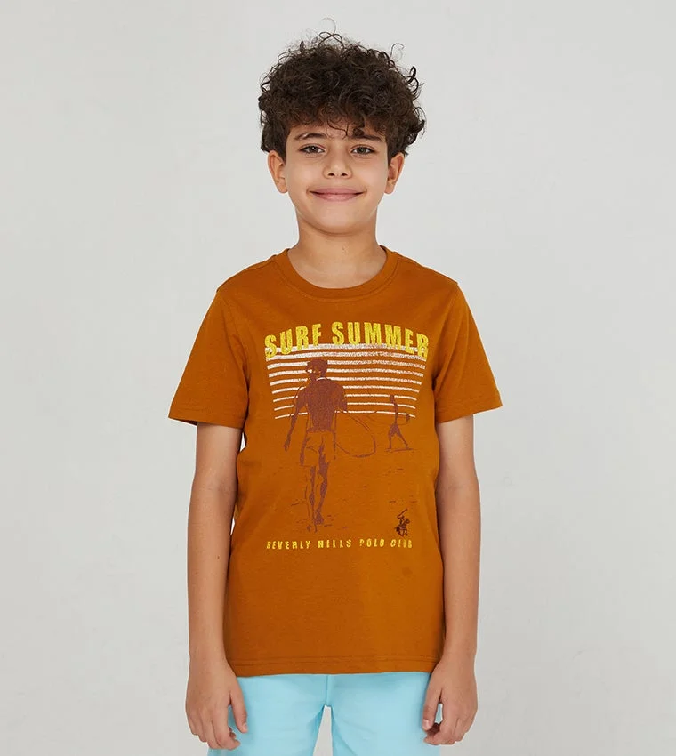 Beverly Hills Polo Club Printed Short Sleeves T-Shirt