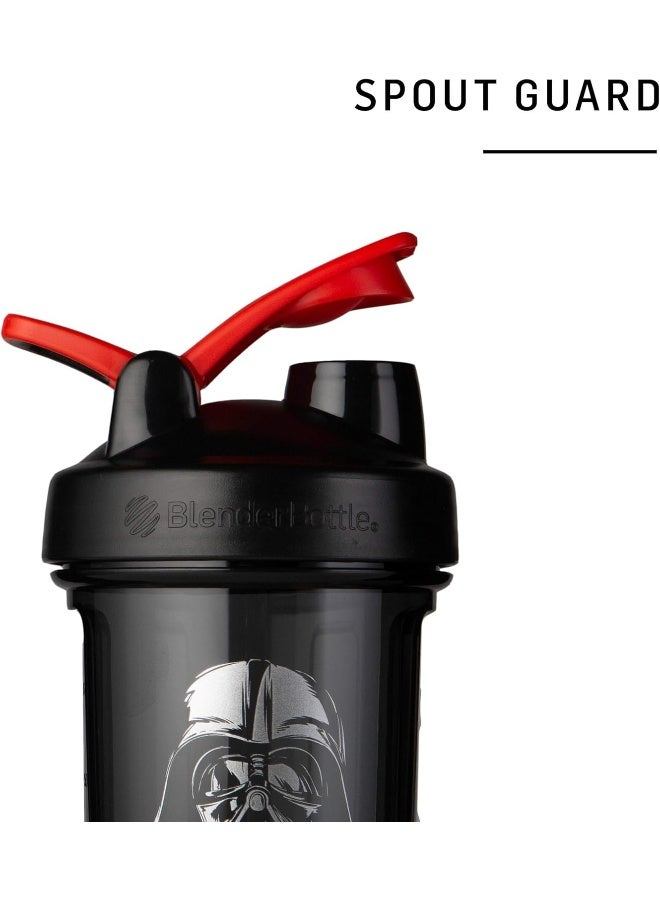 Blender Bottle خلاط ستار وورز برو سيريز مثالي لاهتزازات البروتين وما قبل التمرين، 28 أونصة، خوذة دارث فيدر - Image 4