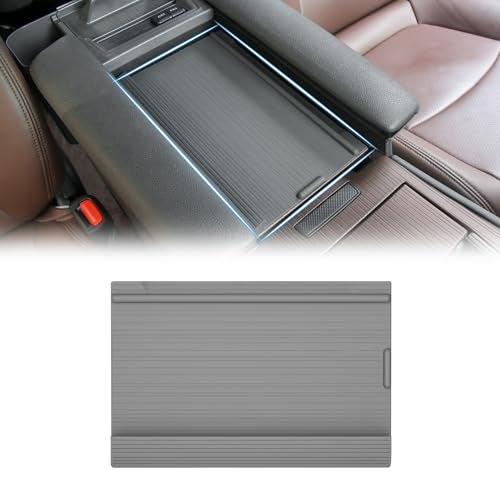Arcoche Center Console Armrest Cover for Toyota Sienna 20212026 Silicone Armrest AntiSlip Storage Pad Compatible with LEXLEXSEWoodland EditionLimitedPlatinumGray - Image 1