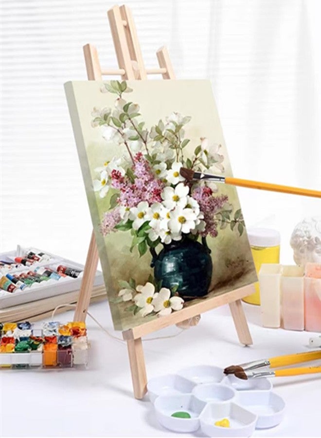 DSUWAZU 11.8" Wood Easels, Small Tabletop Display Stand, Tripod, Painting Party Easel, Kids Student Tabletop Easels for Painting, Portable Canvas Photo Picture Sign Holder - Image 5
