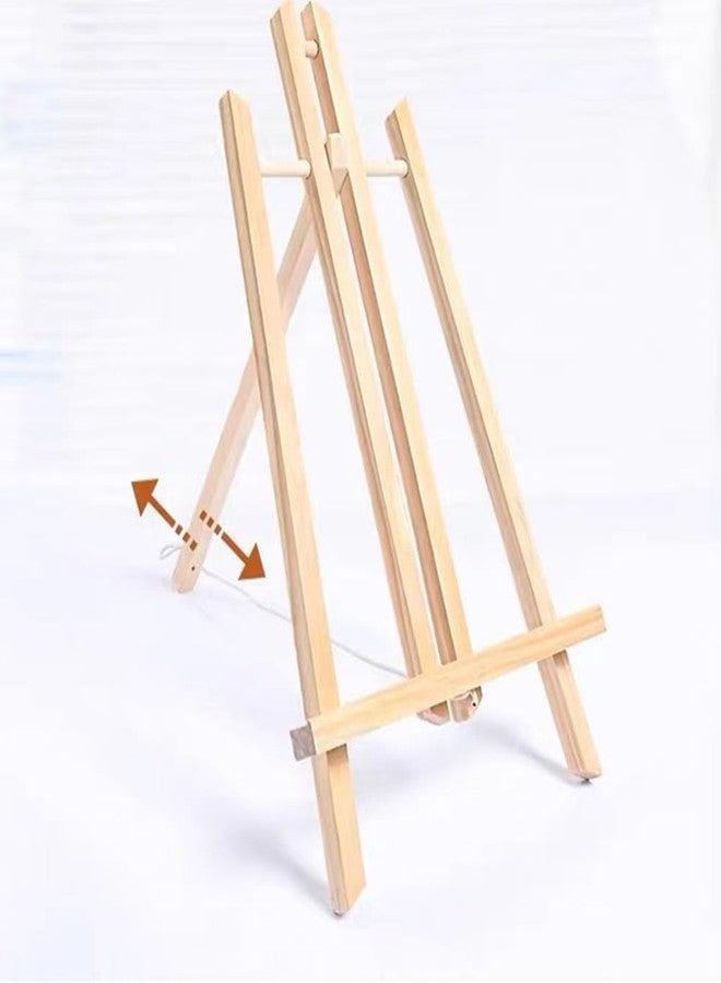 DSUWAZU 11.8" Wood Easels, Small Tabletop Display Stand, Tripod, Painting Party Easel, Kids Student Tabletop Easels for Painting, Portable Canvas Photo Picture Sign Holder - Image 3