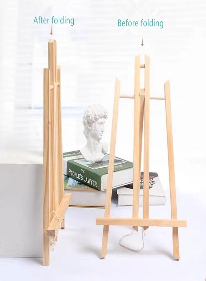 DSUWAZU 11.8" Wood Easels, Small Tabletop Display Stand, Tripod, Painting Party Easel, Kids Student Tabletop Easels for Painting, Portable Canvas Photo Picture Sign Holder - Image 4