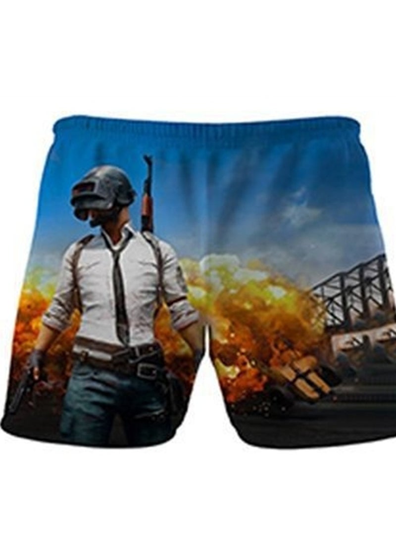 Game Fortnite set 3D digital printing personalized breathable children's T-shirt shorts set - Image 3
