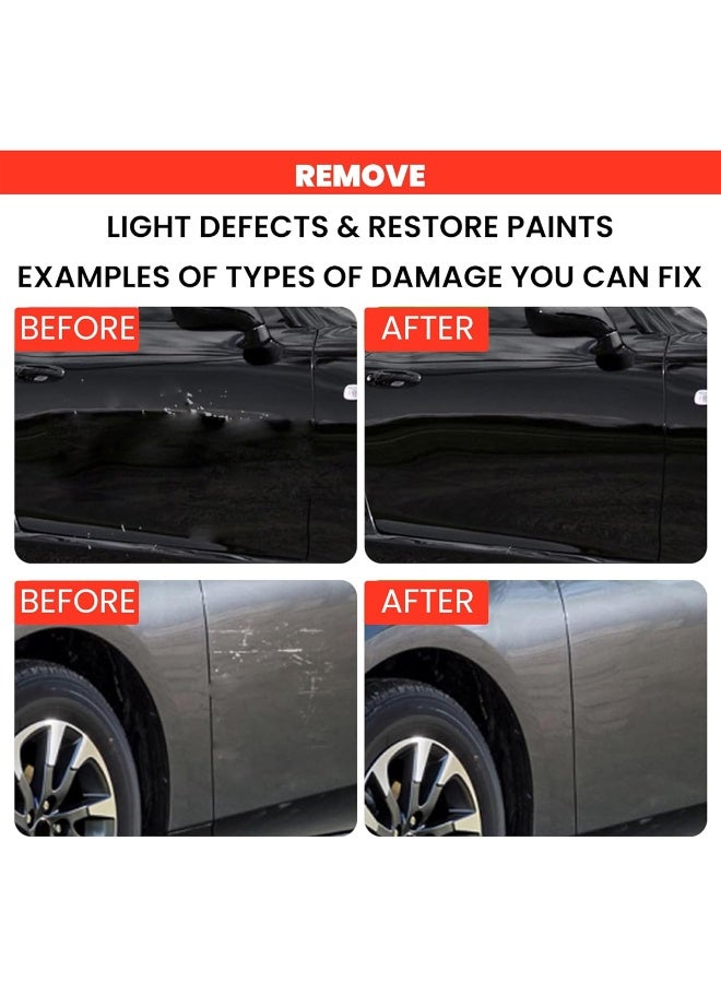 GETSUN Car Scratch Remover Kit GT-7109, Paint Scratch Repair Compound for Cars, Removes Swirl Marks Scuffs Paint Transfer Light Scratches, Car Polish Scratch Remover Cream with Microfiber Cloth Sponge - Image 3