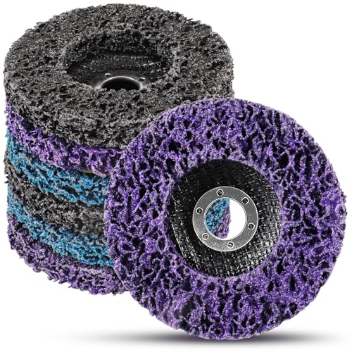 Shineboc 6PCS 4-1/2" x 7/8" Paint Stripping Disc Wheel, Strip Discs for Angle Grinder Clean and Remove Paint, Oxidation, Welds, Rust, Coating - Image 1
