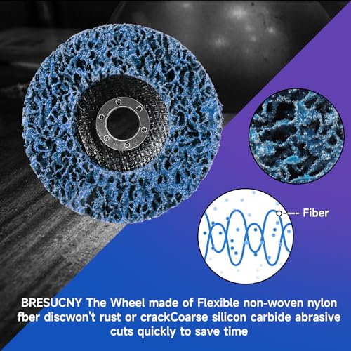 Shineboc 6PCS 4-1/2" x 7/8" Paint Stripping Disc Wheel, Strip Discs for Angle Grinder Clean and Remove Paint, Oxidation, Welds, Rust, Coating - Image 4