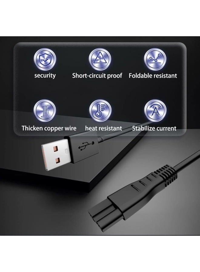 JUPSDDTH Charger Cord for Meridian Grooming Charger - Power Cord for Meridian Shaver Charger – Adapter Charger for Meridian Grooming Electric Shaver Trimmer Charger Cold Cable - Image 3