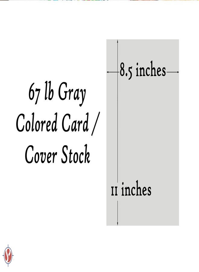 S Superfine Printing Gray Pastel Color Card Stock Paper, 67lb Cover Medium Weight Cardstock, for Arts & Crafts, Coloring, Announcements, Stationary Printing at School, Office, Home | 8.5 x 11 | 50 Sheets Per Pack - Image 5