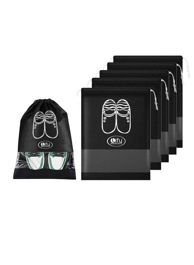 Lify حقائب أحذية ليفي (مجموعة من 6) (شفافة وسوداء) - Image 1
