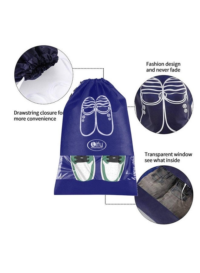 Lify حقائب أحذية ليفي (مجموعة من 6) (شفافة وسوداء) - Image 2