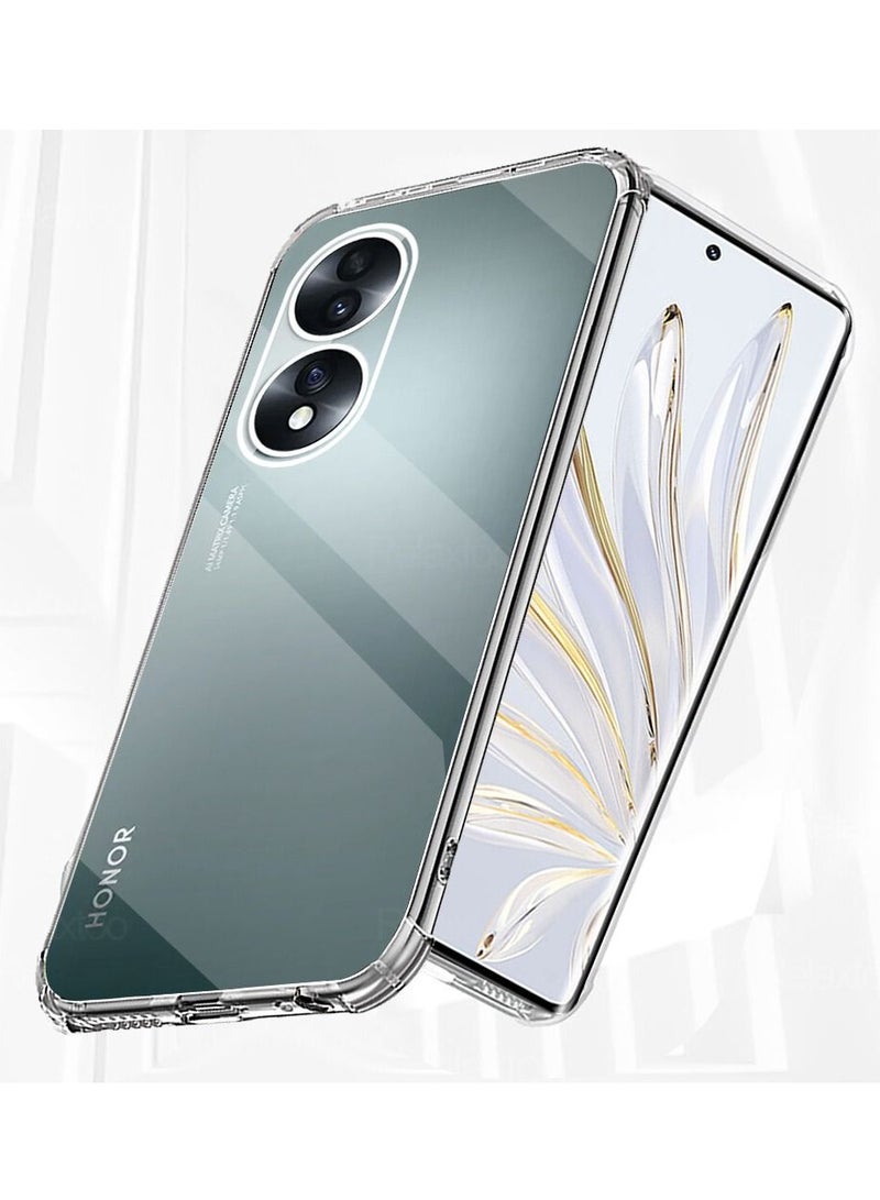 BORTONY Honor 70 Pro Case with Camera Protection Shock Absorption Bumper Soft Transparent Protective Cover For Huawei Honor 70 Pro - Image 1