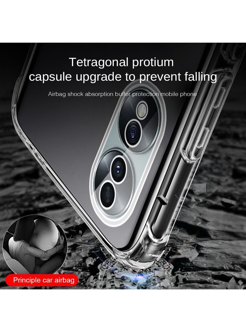 BORTONY Honor 70 Pro Case with Camera Protection Shock Absorption Bumper Soft Transparent Protective Cover For Huawei Honor 70 Pro - Image 5