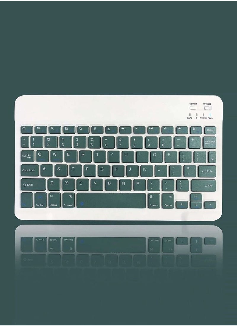 Yuwell Universal Portable Rechargeable Mini Wireless Keyboard And Mouse Combo For Tablet Mobile Phones iPhone IOS Android And Windows Phones Green/White  - Image 2