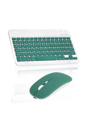 Universal Portable Rechargeable Mini Wireless Keyboard And Mouse Combo For Tablet Mobile Phones iPhone IOS Android And Windows Phones Green/White - pzsku/Z5B19987623B09700D161Z/45/_/1688205346/8c7ae2a0-379f-4ea0-9fca-2dbf03be685f