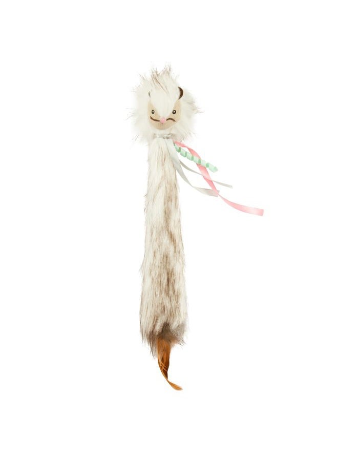 SmartyKat Chitter Critter Squirrel Electronic Sound Plush Kicker Cat Toy, Battery Powered - Gray, One Size - Image 1