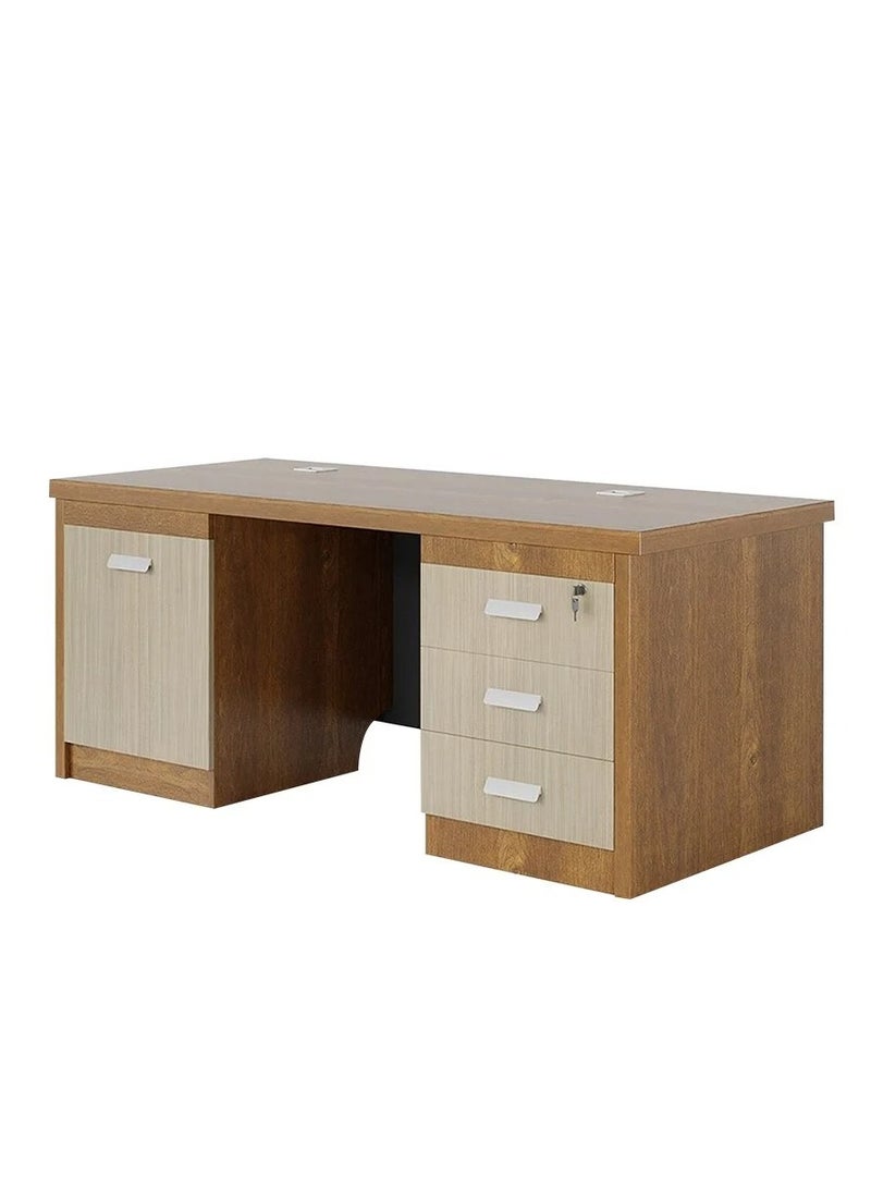 Qasr Albayan Study desk wood120x60 cm brown  - Image 1