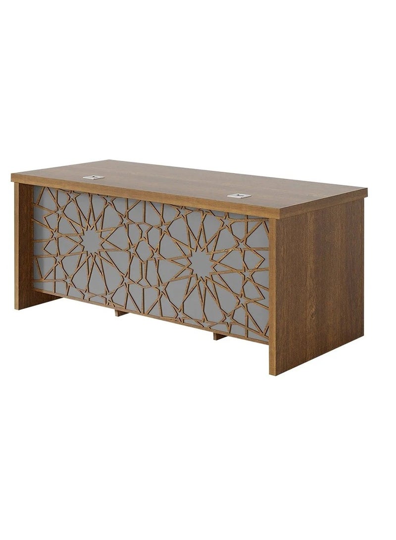 Qasr Albayan Study desk wood120x60 cm brown  - Image 2
