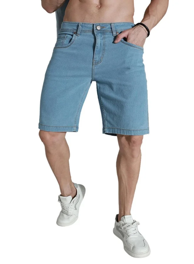 HIGH STAR Men Blue Shorts